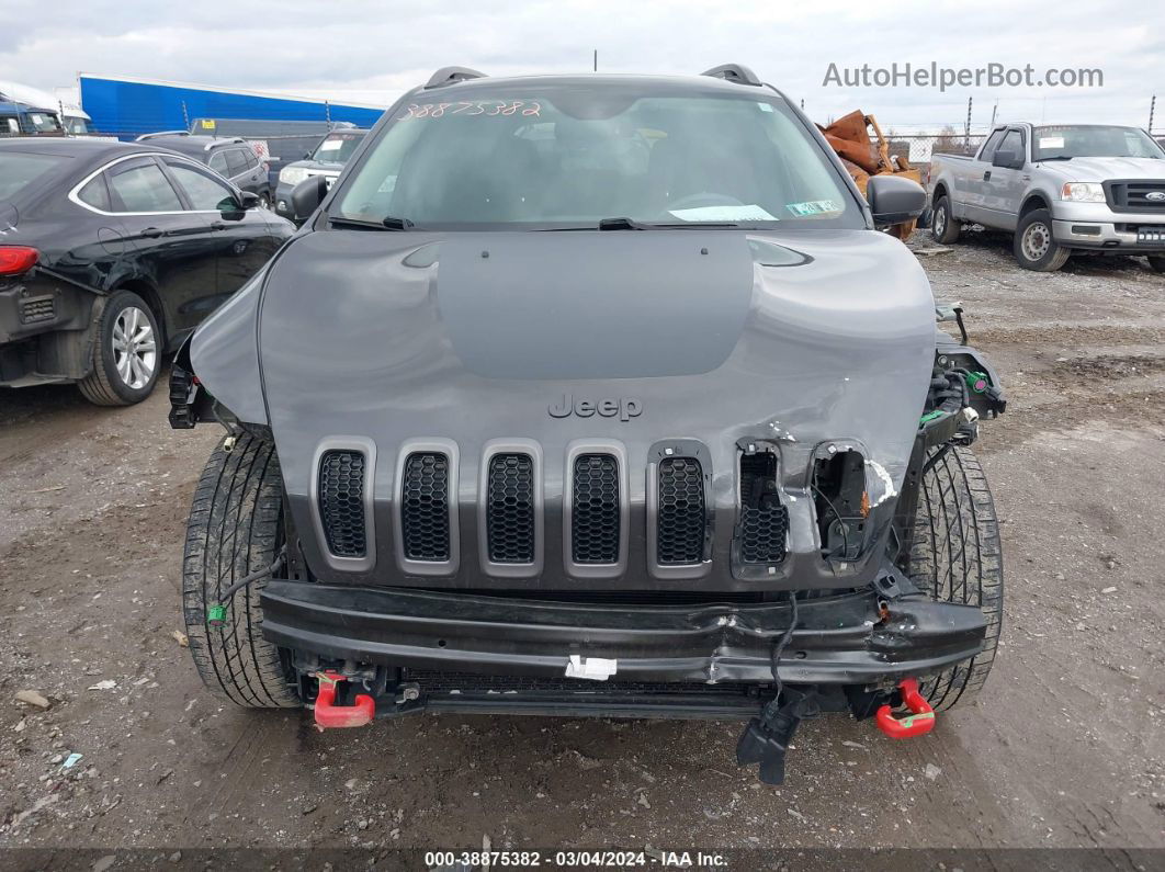 2016 Jeep Cherokee Trailhawk Gray vin: 1C4PJMBS5GW352502