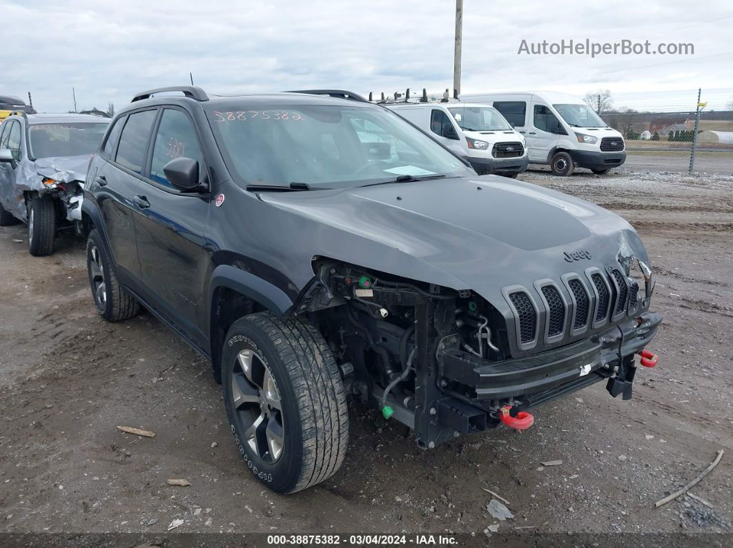 2016 Jeep Cherokee Trailhawk Gray vin: 1C4PJMBS5GW352502