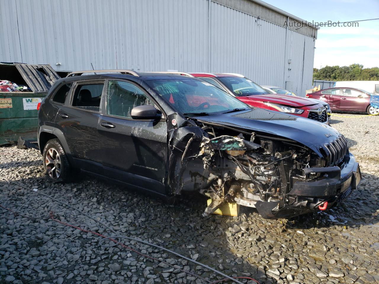 2014 Jeep Cherokee Trailhawk Black vin: 1C4PJMBS6EW236805