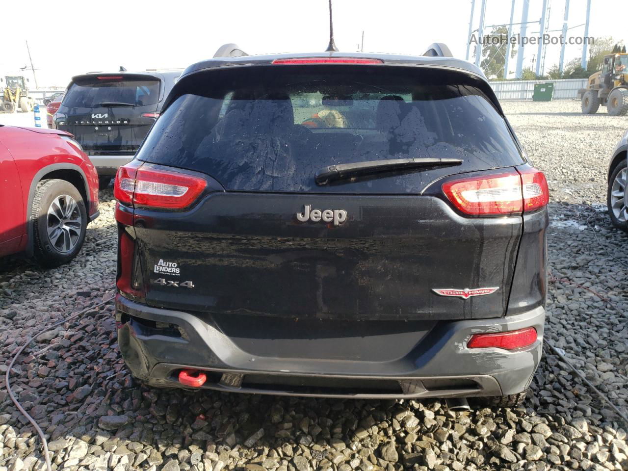 2014 Jeep Cherokee Trailhawk Black vin: 1C4PJMBS6EW236805