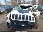 2014 Jeep Cherokee Trailhawk White vin: 1C4PJMBS6EW277158