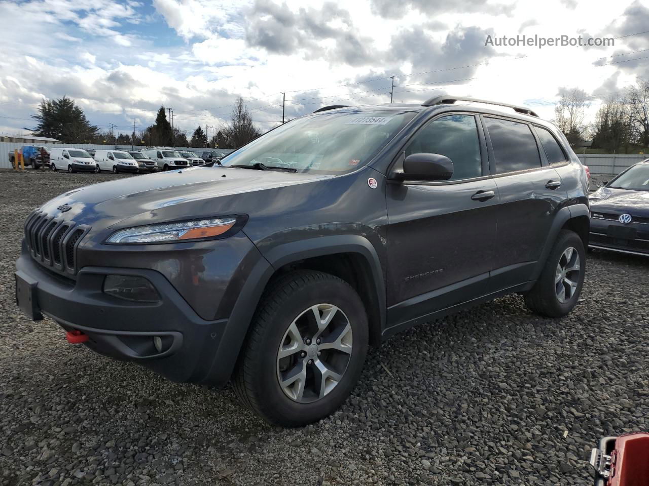 2016 Jeep Cherokee Trailhawk Угольный vin: 1C4PJMBS6GW142166