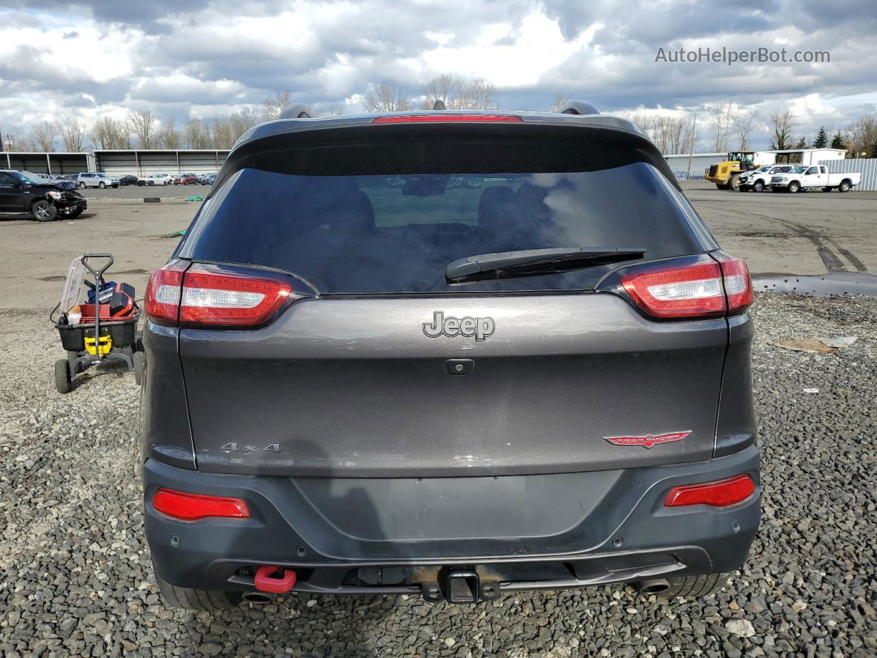 2016 Jeep Cherokee Trailhawk Charcoal vin: 1C4PJMBS6GW142166