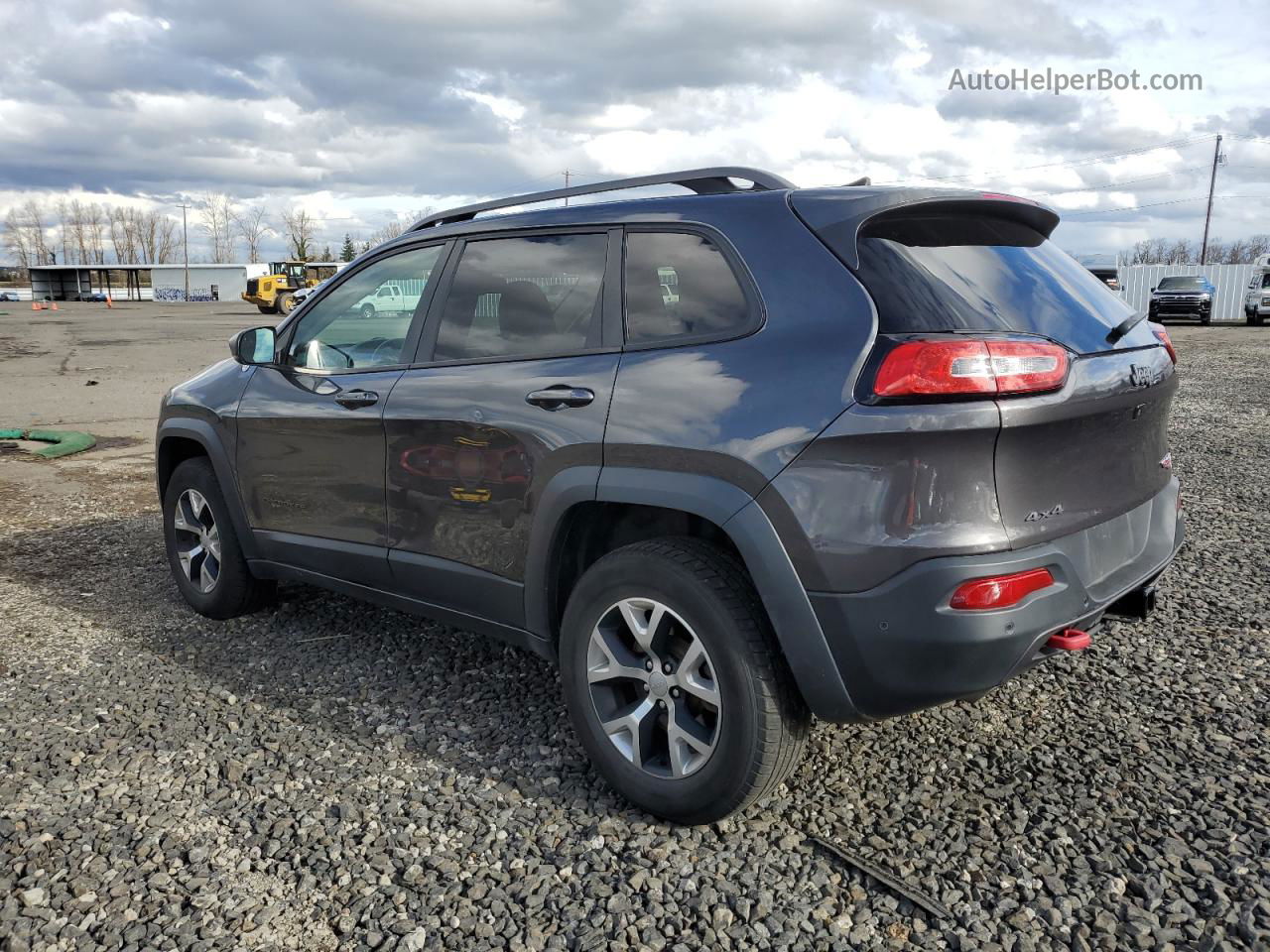 2016 Jeep Cherokee Trailhawk Charcoal vin: 1C4PJMBS6GW142166