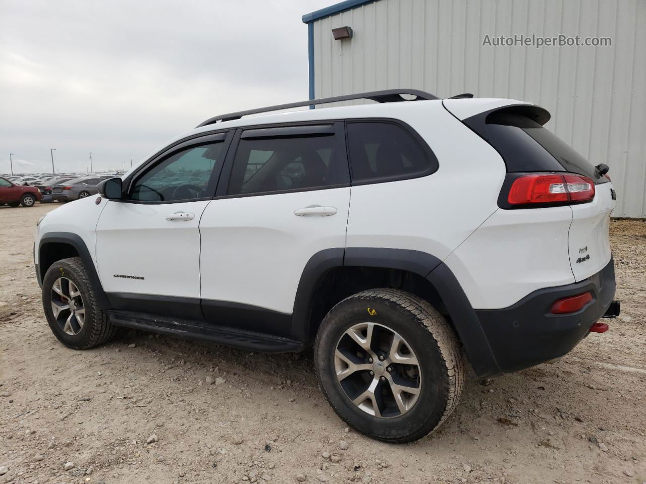 2014 Jeep Cherokee Trailhawk White vin: 1C4PJMBS7EW140262