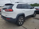 2015 Jeep Cherokee Trailhawk White vin: 1C4PJMBS7FW512264