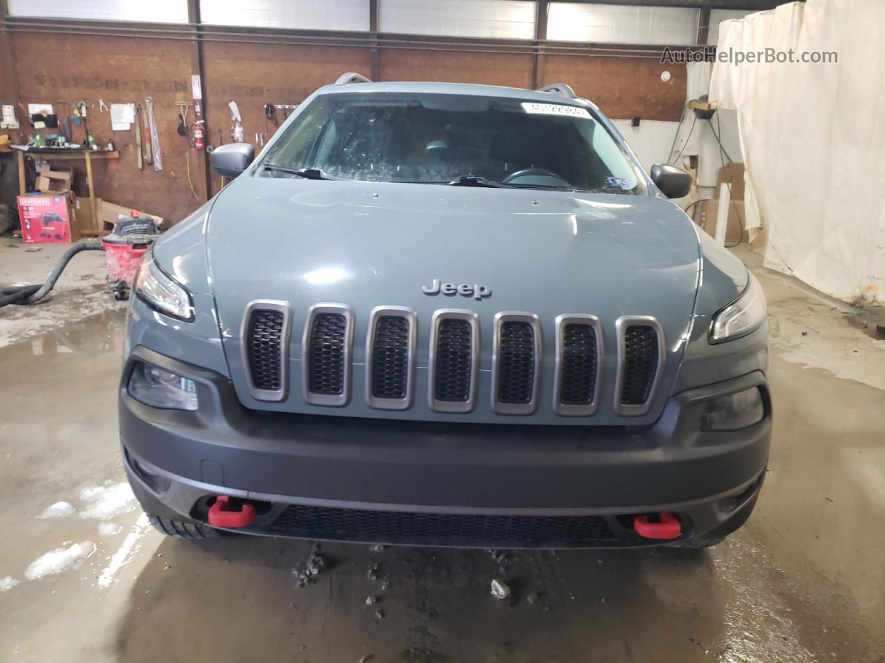 2015 Jeep Cherokee Trailhawk Gray vin: 1C4PJMBS7FW604832