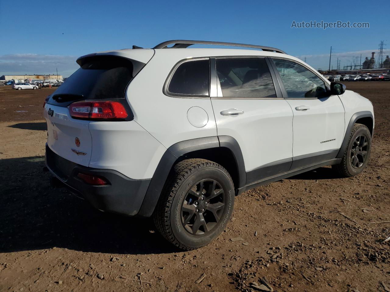 2016 Jeep Cherokee Trailhawk White vin: 1C4PJMBS7GW359158