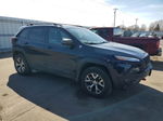 2014 Jeep Cherokee Trailhawk Blue vin: 1C4PJMBS8EW160522