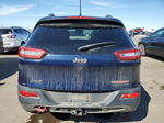 2014 Jeep Cherokee Trailhawk Blue vin: 1C4PJMBS8EW160522