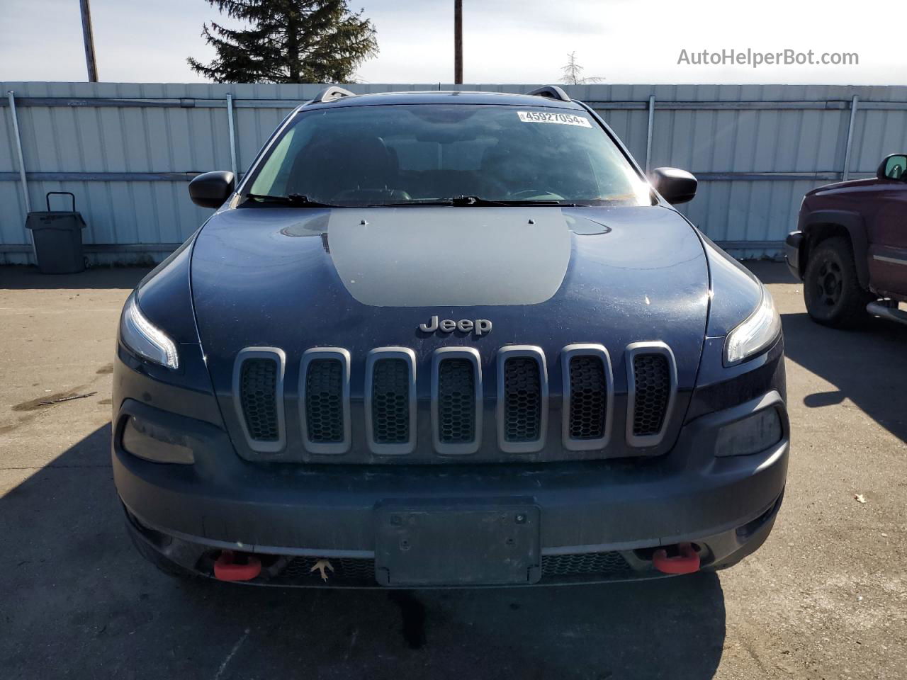 2014 Jeep Cherokee Trailhawk Синий vin: 1C4PJMBS8EW160522