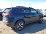 2014 Jeep Cherokee Trailhawk Синий vin: 1C4PJMBS8EW160522