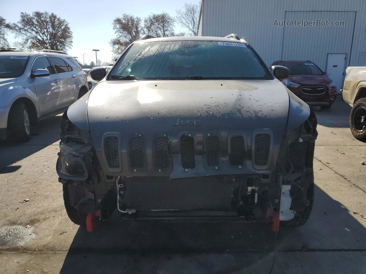 2015 Jeep Cherokee Trailhawk Charcoal vin: 1C4PJMBS8FW524844