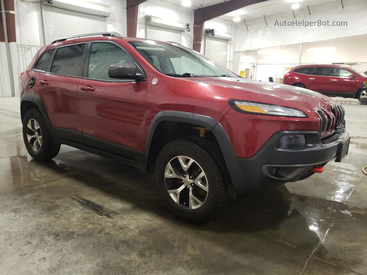 2015 Jeep Cherokee Trailhawk Red vin: 1C4PJMBS8FW661945