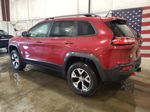 2015 Jeep Cherokee Trailhawk Red vin: 1C4PJMBS8FW661945