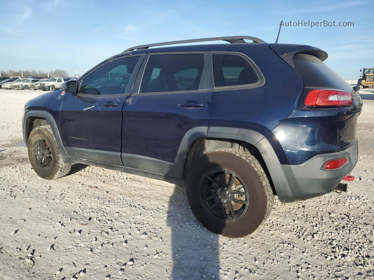 2016 Jeep Cherokee Trailhawk Blue vin: 1C4PJMBS8GW306033