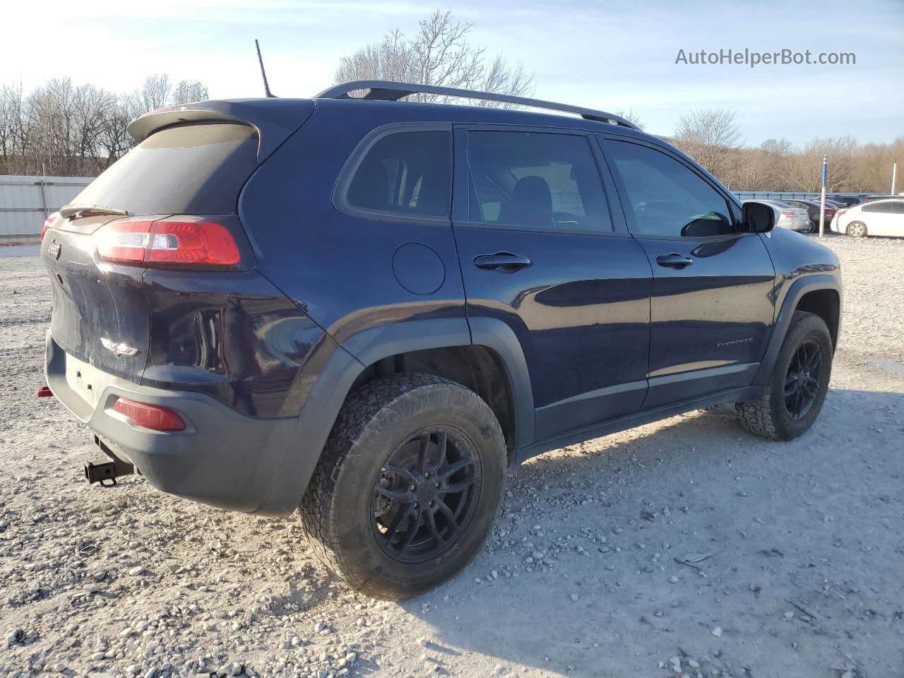 2016 Jeep Cherokee Trailhawk Blue vin: 1C4PJMBS8GW306033