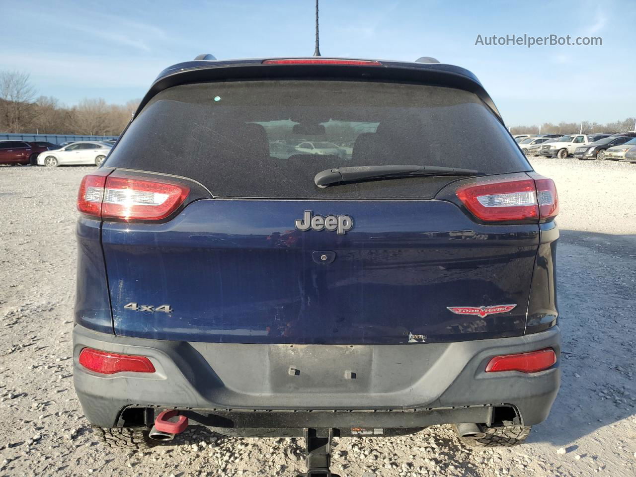 2016 Jeep Cherokee Trailhawk Blue vin: 1C4PJMBS8GW306033