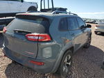 2014 Jeep Cherokee Trailhawk Blue vin: 1C4PJMBS9EW189334