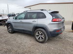 2014 Jeep Cherokee Trailhawk Silver vin: 1C4PJMBS9EW236832