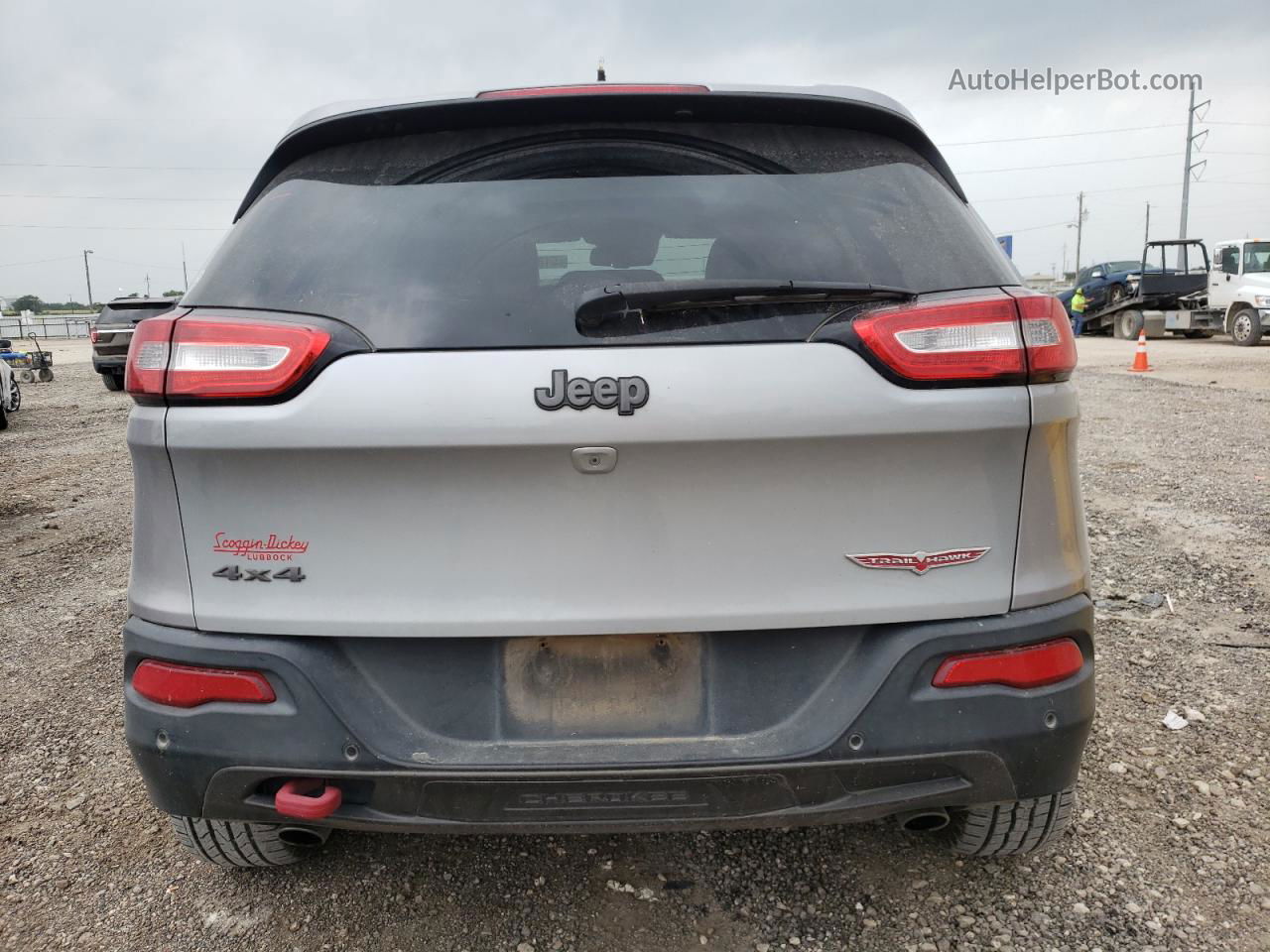 2014 Jeep Cherokee Trailhawk Silver vin: 1C4PJMBS9EW236832