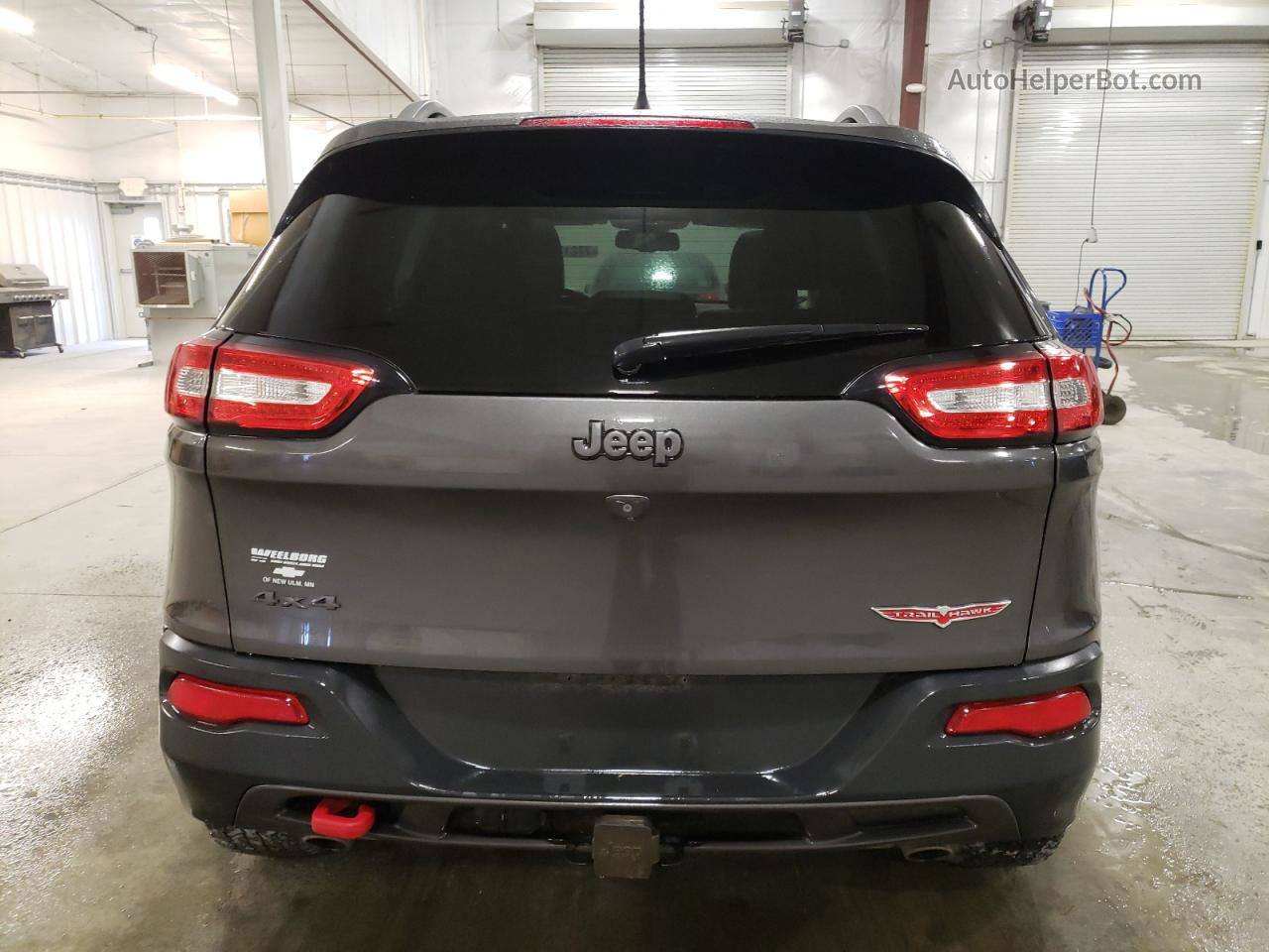 2015 Jeep Cherokee Trailhawk Charcoal vin: 1C4PJMBS9FW600684