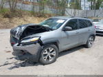 2015 Jeep Cherokee Trailhawk Silver vin: 1C4PJMBS9FW676616