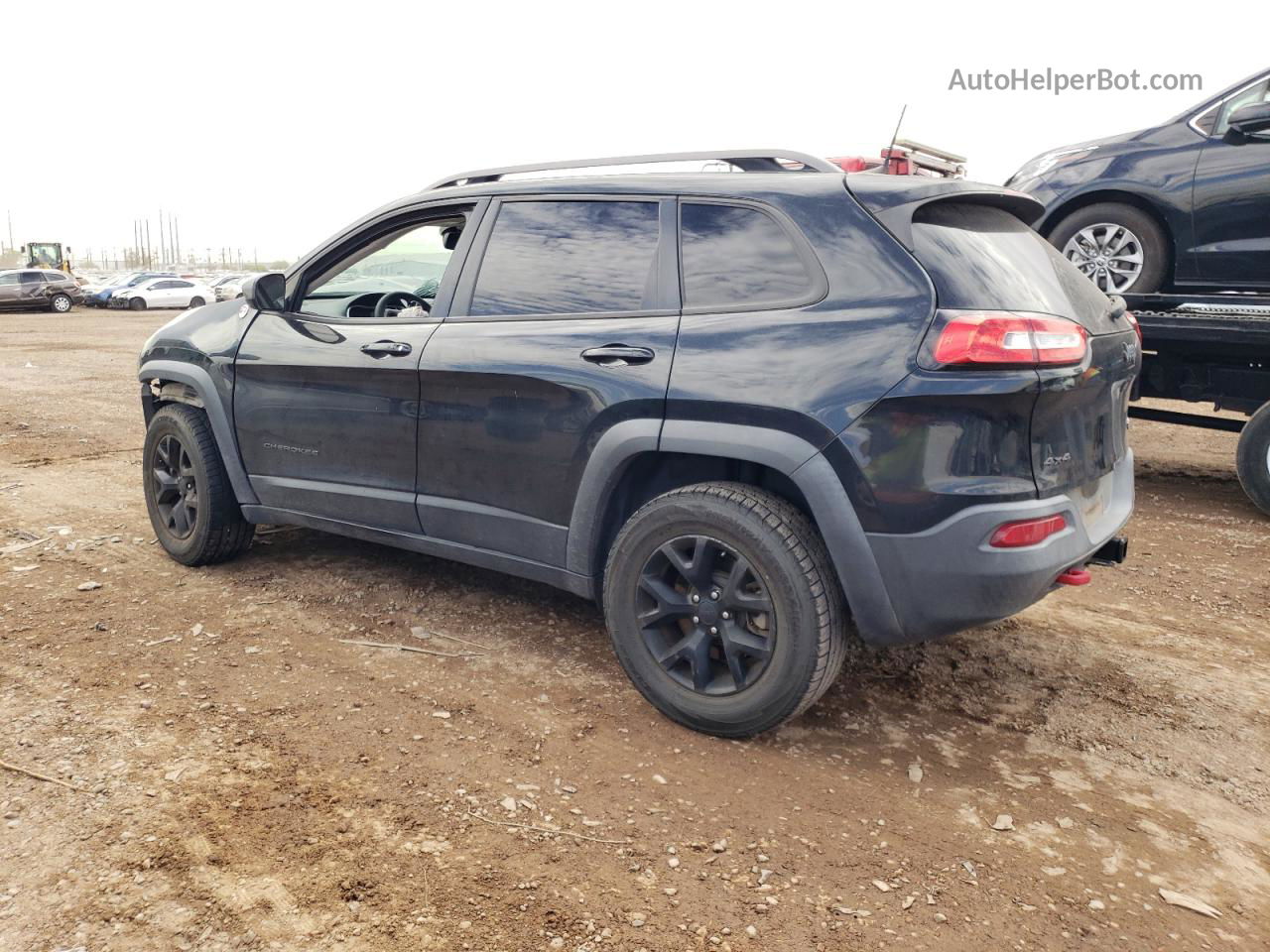 2016 Jeep Cherokee Trailhawk Black vin: 1C4PJMBS9GW375734