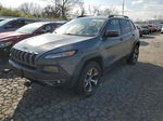 2014 Jeep Cherokee Trailhawk Серый vin: 1C4PJMBSXEW189293