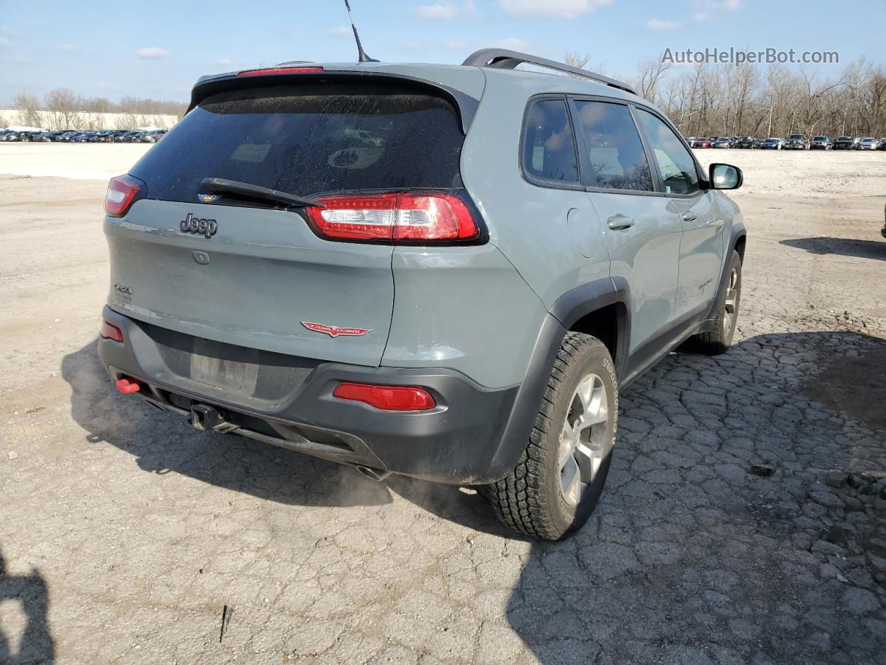 2014 Jeep Cherokee Trailhawk Gray vin: 1C4PJMBSXEW189293