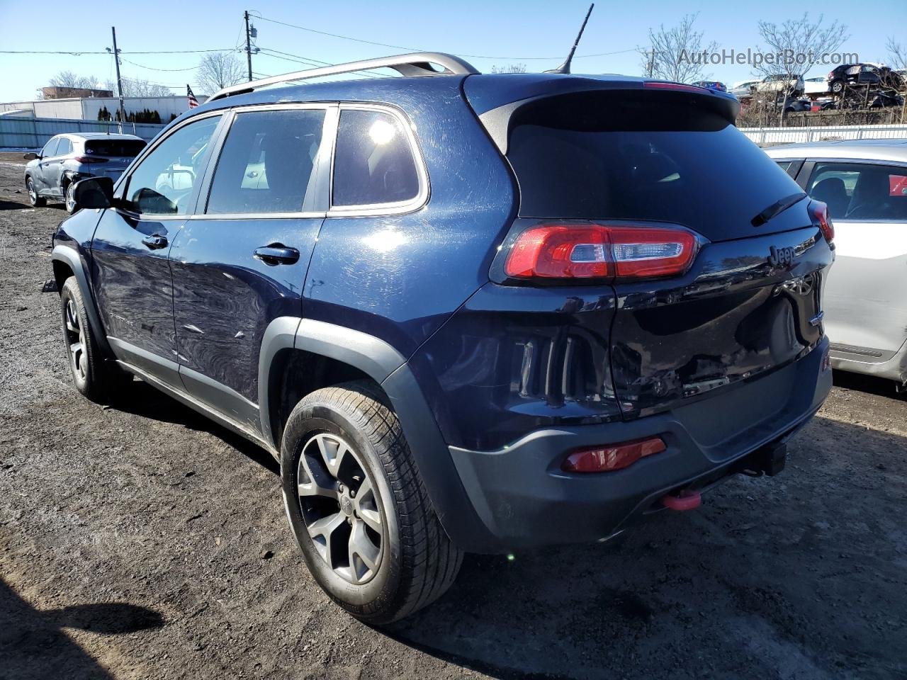 2015 Jeep Cherokee Trailhawk Blue vin: 1C4PJMBSXFW515725