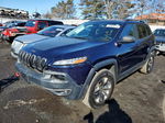 2015 Jeep Cherokee Trailhawk Синий vin: 1C4PJMBSXFW515725