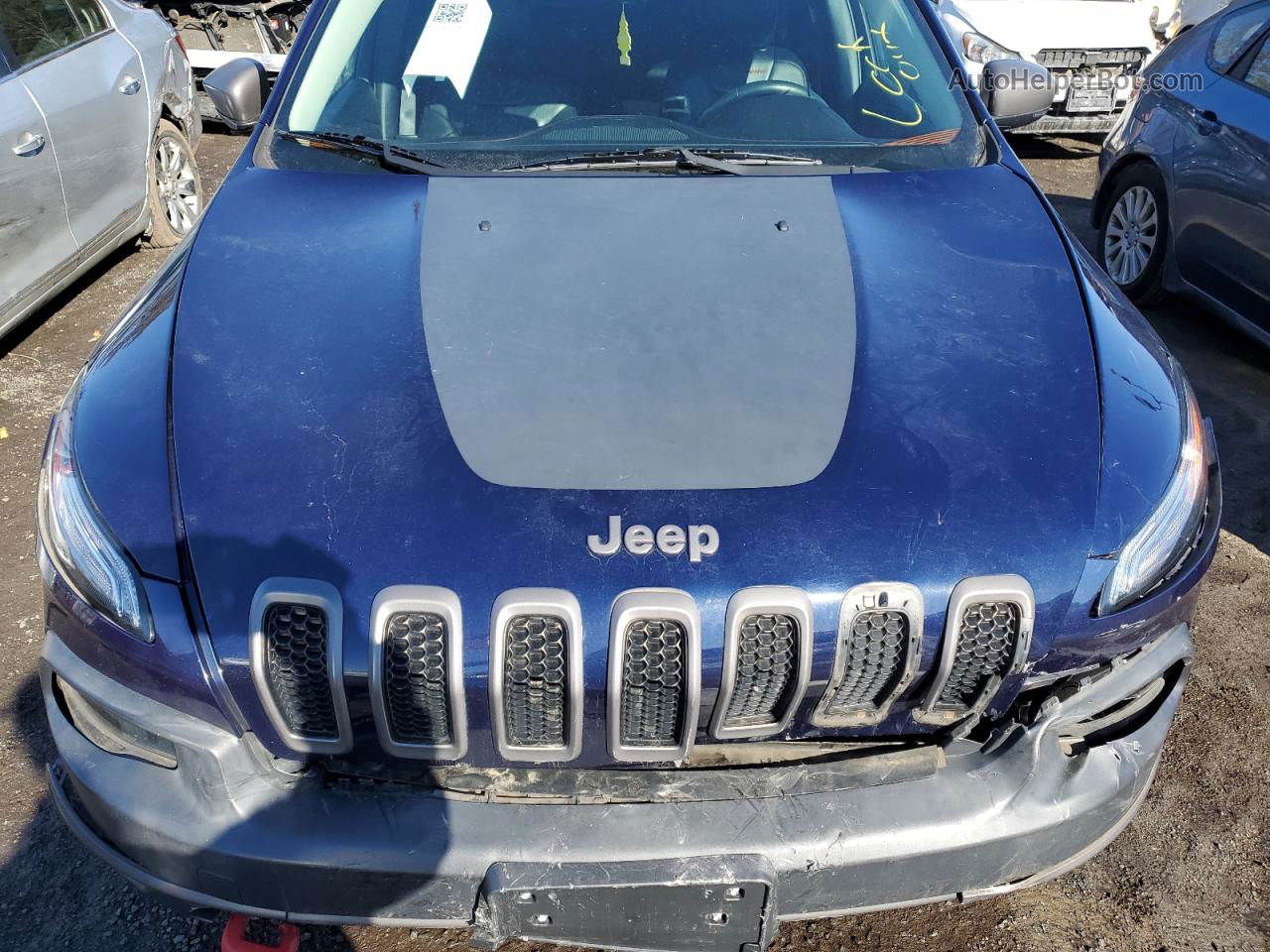 2015 Jeep Cherokee Trailhawk Синий vin: 1C4PJMBSXFW515725