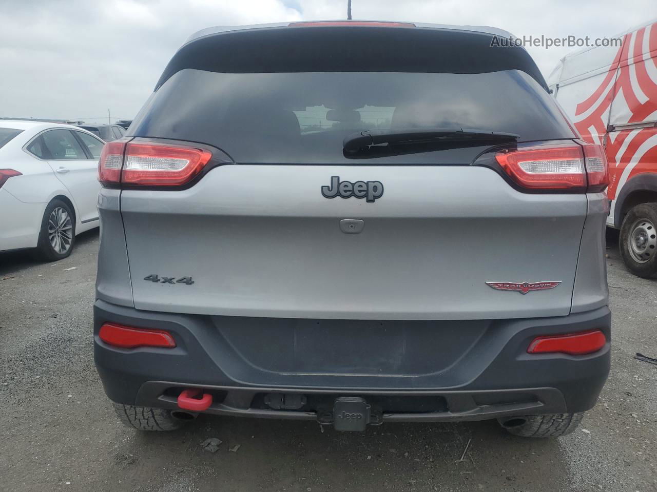 2015 Jeep Cherokee Trailhawk Серебряный vin: 1C4PJMBSXFW624024