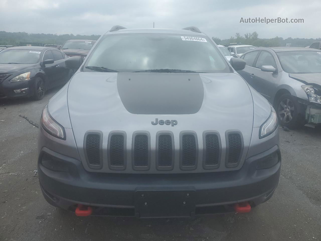 2015 Jeep Cherokee Trailhawk Серебряный vin: 1C4PJMBSXFW624024