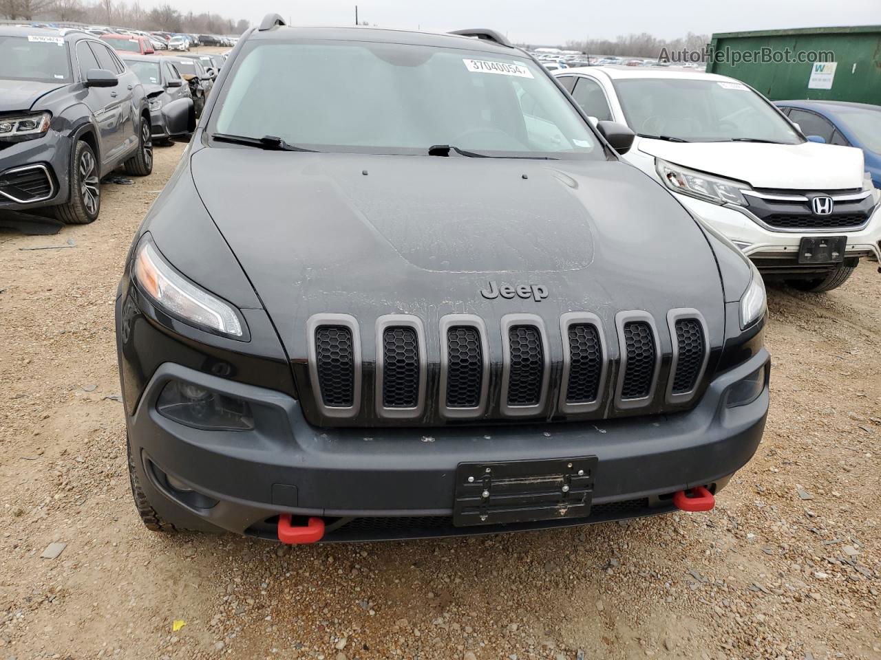 2016 Jeep Cherokee Trailhawk Black vin: 1C4PJMBSXGW192505