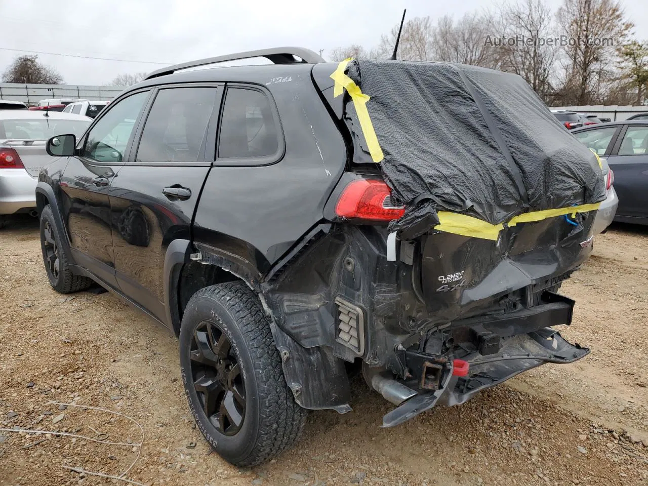 2016 Jeep Cherokee Trailhawk Black vin: 1C4PJMBSXGW192505