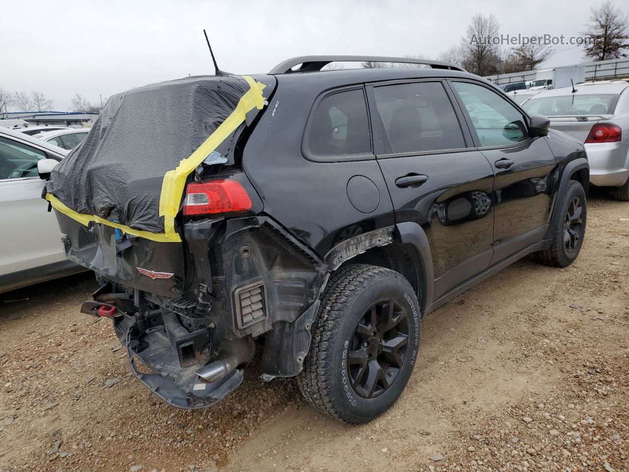 2016 Jeep Cherokee Trailhawk Black vin: 1C4PJMBSXGW192505