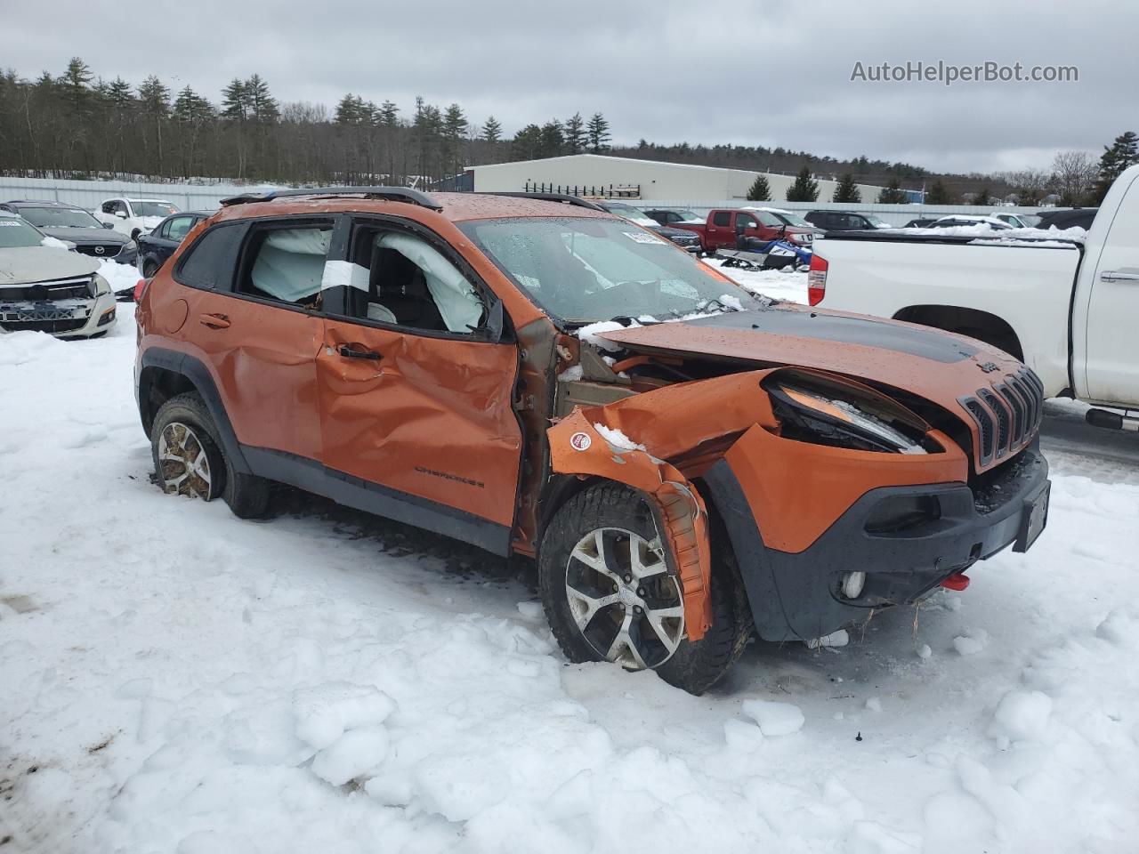 2016 Jeep Cherokee Trailhawk Оранжевый vin: 1C4PJMBSXGW227625