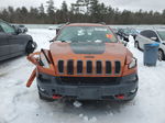 2016 Jeep Cherokee Trailhawk Orange vin: 1C4PJMBSXGW227625