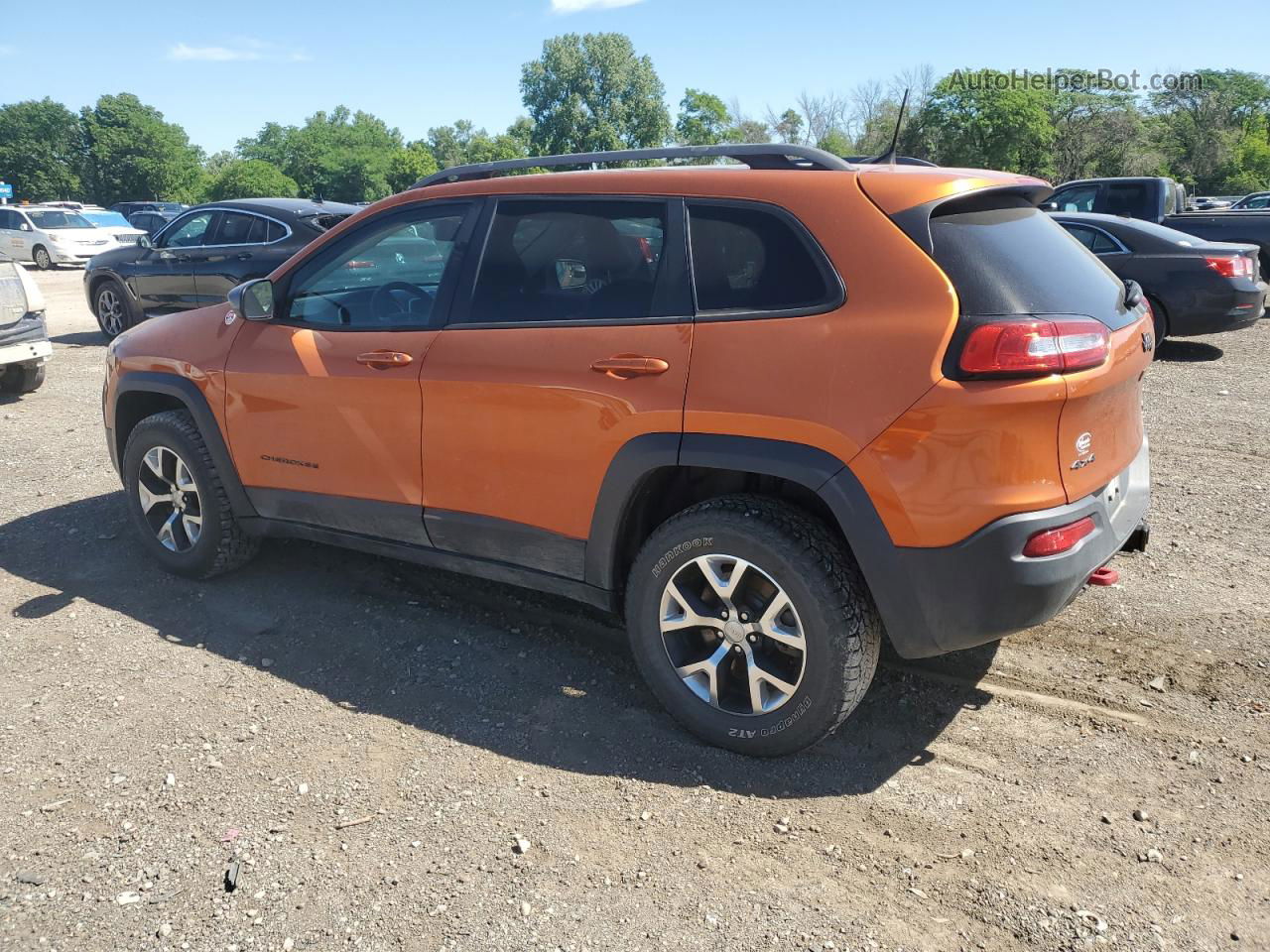 2016 Jeep Cherokee Trailhawk Orange vin: 1C4PJMBSXGW306311