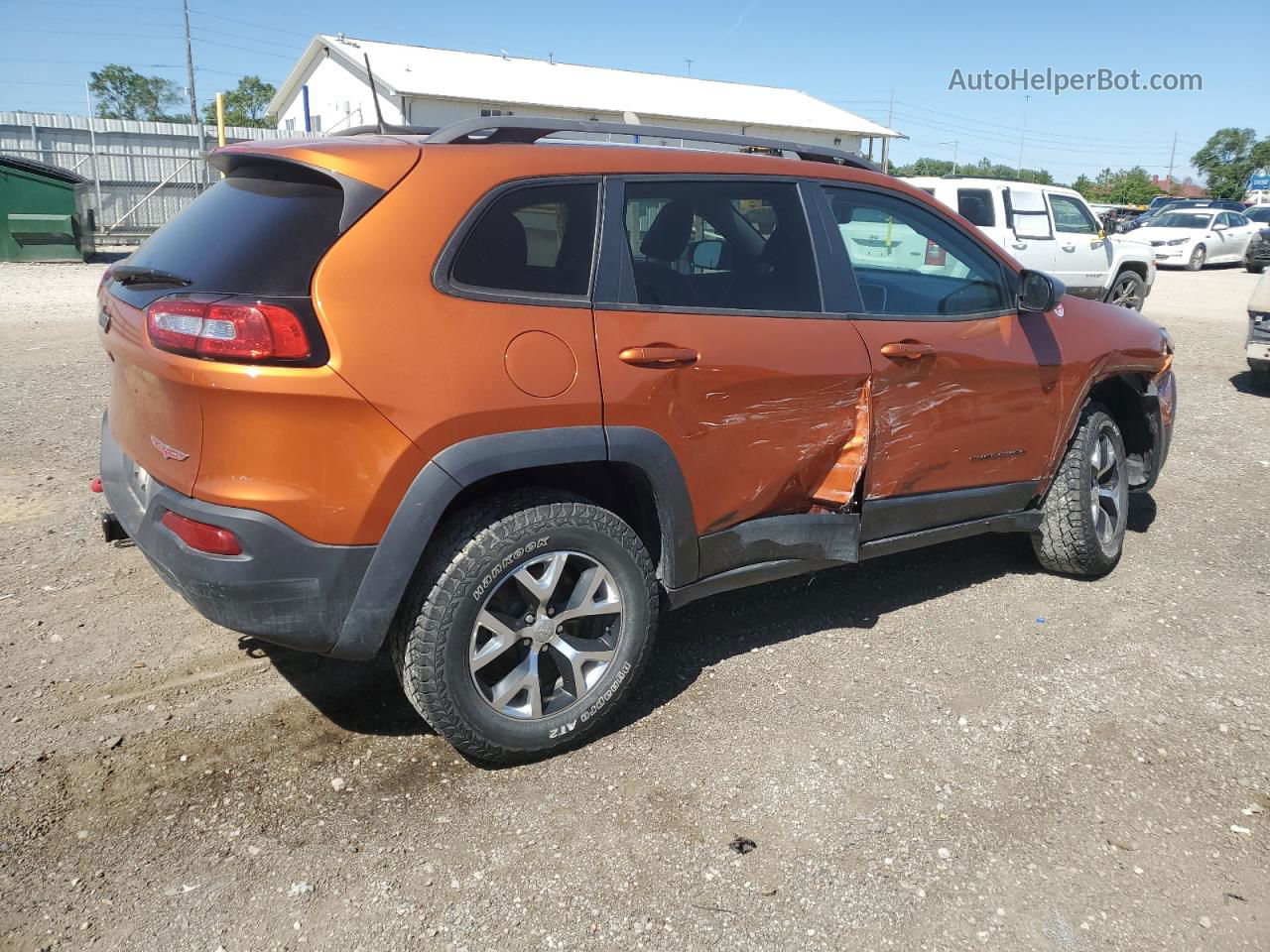 2016 Jeep Cherokee Trailhawk Orange vin: 1C4PJMBSXGW306311