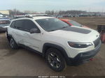 2019 Jeep Cherokee Trailhawk 4x4 White vin: 1C4PJMBX0KD102035