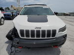 2019 Jeep Cherokee Trailhawk White vin: 1C4PJMBX0KD132295