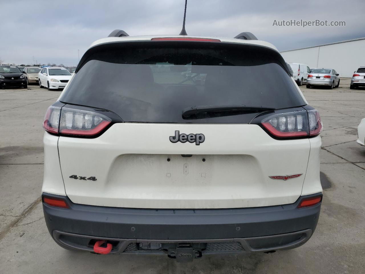 2019 Jeep Cherokee Trailhawk Белый vin: 1C4PJMBX1KD245303