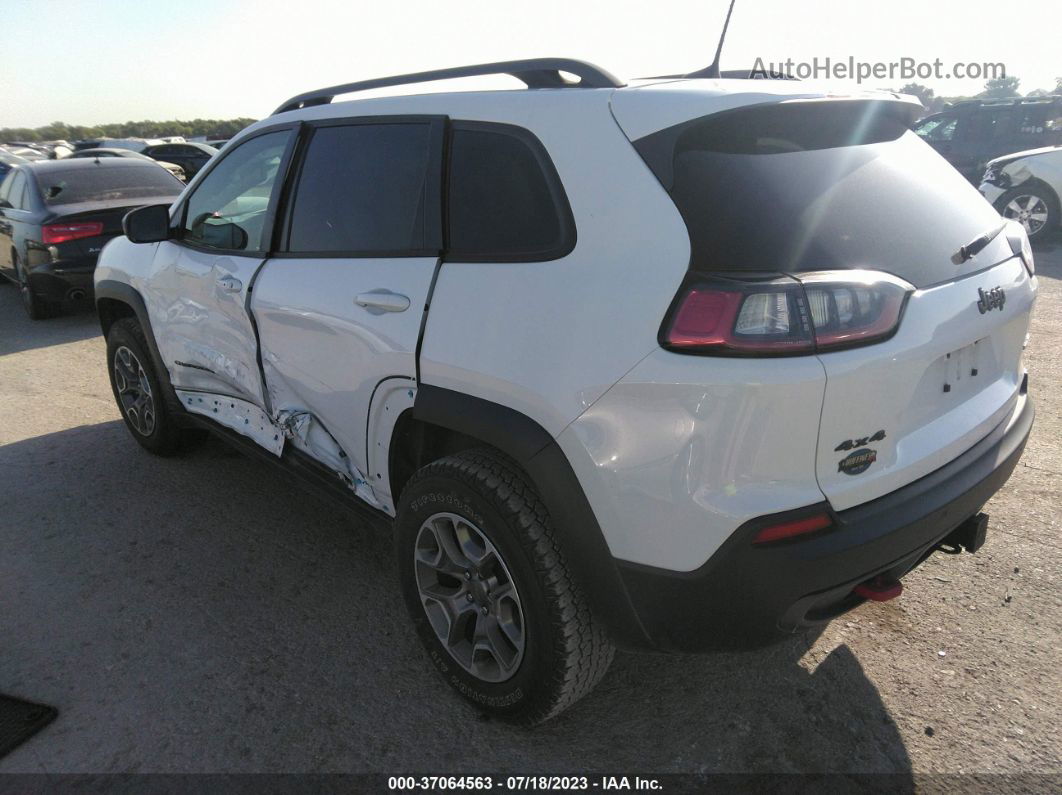 2021 Jeep Cherokee Trailhawk White vin: 1C4PJMBX1MD124029