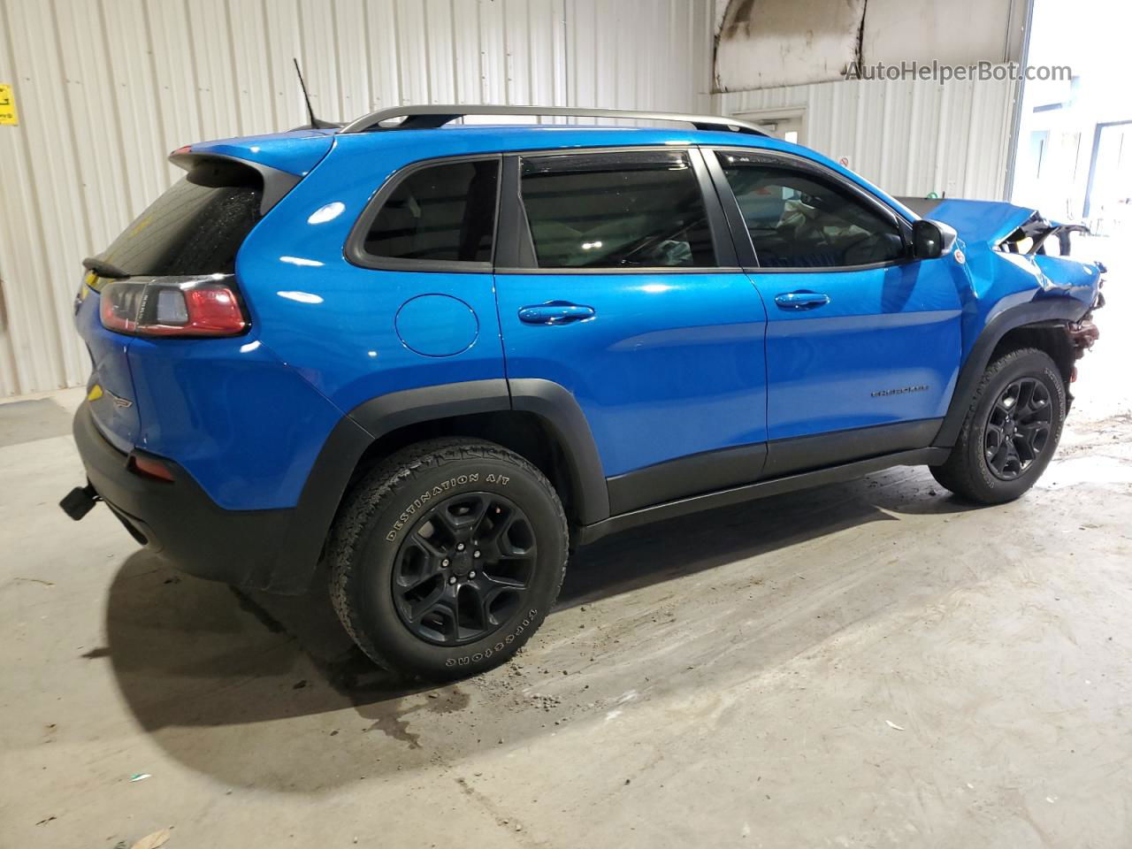 2019 Jeep Cherokee Trailhawk Blue vin: 1C4PJMBX2KD257931