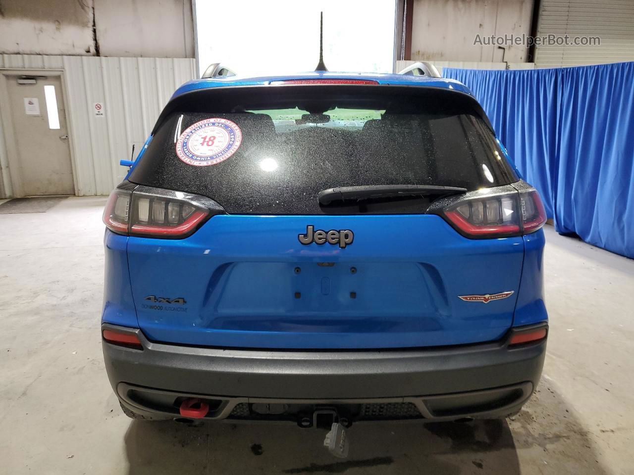 2019 Jeep Cherokee Trailhawk Blue vin: 1C4PJMBX2KD257931