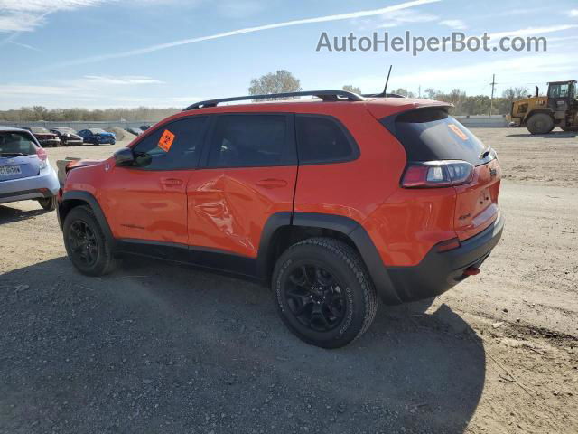 2021 Jeep Cherokee Trailhawk Orange vin: 1C4PJMBX2MD129109