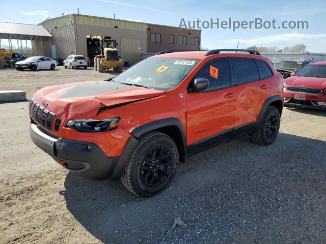 2021 Jeep Cherokee Trailhawk Orange vin: 1C4PJMBX2MD129109